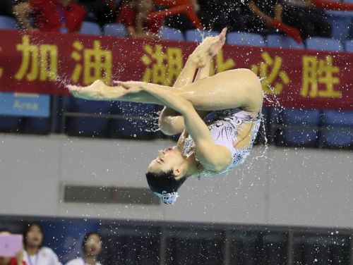 “水上芭蕾”究竟有多美？全國花樣游泳錦標賽武漢“綻放”（附精美圖集）(圖10)